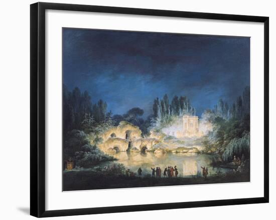 Illumination of the Belvedere at the Petit-Trianon, 1781-Claude Louis Chatelet-Framed Giclee Print