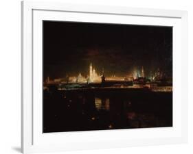 Illumination of the Moscow Kremlin, 1883-Oskar Adolfovich Hofman-Framed Giclee Print
