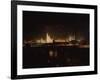 Illumination of the Moscow Kremlin, 1883-Oskar Adolfovich Hofman-Framed Giclee Print