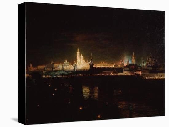 Illumination of the Moscow Kremlin, 1883-Oskar Adolfovich Hofman-Stretched Canvas