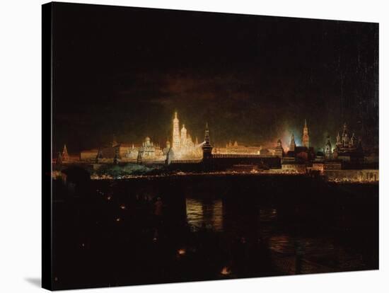 Illumination of the Moscow Kremlin, 1883-Oskar Adolfovich Hofman-Stretched Canvas