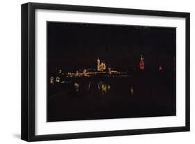 Illumination of the Moscow Kremlin, 1896-Isaak Ilyich Levitan-Framed Giclee Print