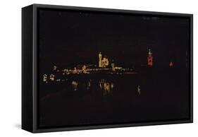 Illumination of the Moscow Kremlin, 1896-Isaak Ilyich Levitan-Framed Stretched Canvas