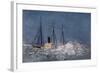 Illumination of the 'Roosevelt' in Winter Quarters on a Moonlit Night-Robert Edwin Peary-Framed Giclee Print