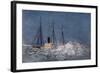 Illumination of the 'Roosevelt' in Winter Quarters on a Moonlit Night-Robert Edwin Peary-Framed Giclee Print