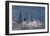 Illumination of the 'Roosevelt' in Winter Quarters on a Moonlit Night-Robert Edwin Peary-Framed Giclee Print