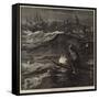 Illumination of the Surf at Madras-null-Framed Stretched Canvas
