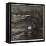 Illumination of the Surf at Madras-null-Framed Stretched Canvas