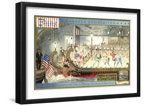 Illuminations and Dance on the Hudson River, New York-null-Framed Giclee Print