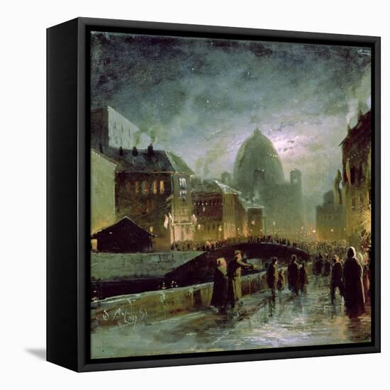 Illuminations in St. Petersburg, 1869-Fedor Aleksandrovich Vasiliev-Framed Stretched Canvas