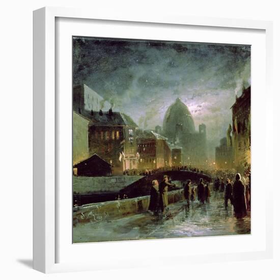 Illuminations in St. Petersburg, 1869-Fedor Aleksandrovich Vasiliev-Framed Giclee Print