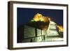 Illuminations on the Great Wall of China at Badaling-Christian Kober-Framed Photographic Print