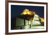 Illuminations on the Great Wall of China at Badaling-Christian Kober-Framed Photographic Print