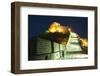 Illuminations on the Great Wall of China at Badaling-Christian Kober-Framed Photographic Print