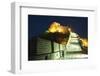 Illuminations on the Great Wall of China at Badaling-Christian Kober-Framed Photographic Print