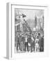 Illus/Labor Parade Passsing over Bridge-null-Framed Giclee Print