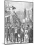 Illus/Labor Parade Passsing over Bridge-null-Mounted Giclee Print