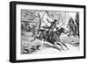 Illus. of Paul Revere on Horseback-null-Framed Giclee Print