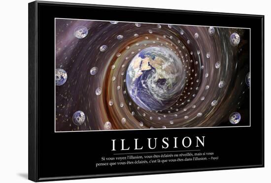 Illusion: Citation Et Affiche D'Inspiration Et Motivation-null-Framed Photographic Print