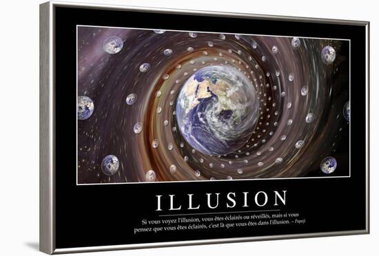 Illusion: Citation Et Affiche D'Inspiration Et Motivation-null-Framed Photographic Print