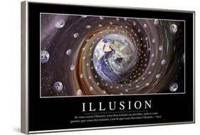 Illusion: Citation Et Affiche D'Inspiration Et Motivation-null-Framed Photographic Print