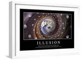 Illusion: Motivationsposter Mit Inspirierendem Zitat-null-Framed Photographic Print