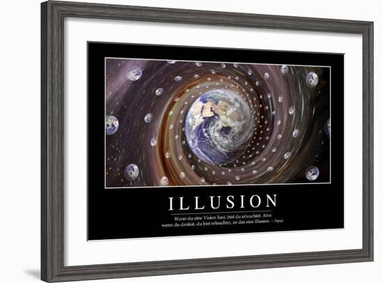 Illusion: Motivationsposter Mit Inspirierendem Zitat-null-Framed Photographic Print