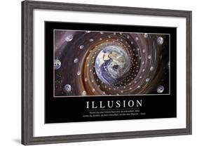 Illusion: Motivationsposter Mit Inspirierendem Zitat-null-Framed Photographic Print