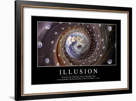 Illusion: Motivationsposter Mit Inspirierendem Zitat-null-Framed Photographic Print