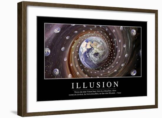 Illusion: Motivationsposter Mit Inspirierendem Zitat-null-Framed Photographic Print