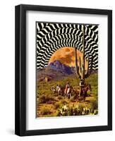 Illusionary Cowboys-Taudalpoi-Framed Premium Giclee Print