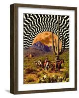 Illusionary Cowboys-Taudalpoi-Framed Giclee Print