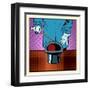 Illusionist and Magic Hat-studiostoks-Framed Art Print