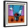 Illusionist and Magic Hat-studiostoks-Framed Art Print