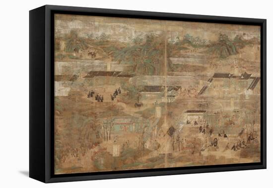 Illustrated Biography of Prince Shotoku-Hata No Chitei-Framed Stretched Canvas