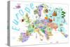 Illustrated Countries of Europe-Carla Daly-Stretched Canvas