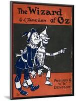Illustrated Front Cover For the Novel 'The Wizard Of Oz' With the Scarecrow and the Tinman-William Denslow-Mounted Giclee Print