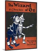 Illustrated Front Cover For the Novel 'The Wizard Of Oz' With the Scarecrow and the Tinman-William Denslow-Mounted Giclee Print