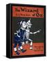 Illustrated Front Cover For the Novel 'The Wizard Of Oz' With the Scarecrow and the Tinman-William Denslow-Framed Stretched Canvas