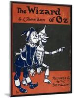 Illustrated Front Cover For the Novel 'The Wizard Of Oz' With the Scarecrow and the Tinman-William Denslow-Mounted Giclee Print