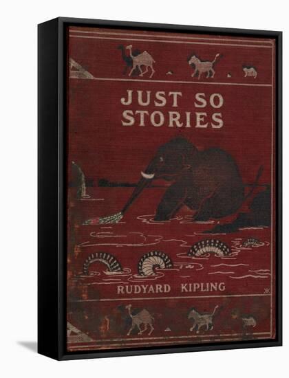 Illustrated Front Cover Showing an Elephant-Rudyard Kipling-Framed Stretched Canvas