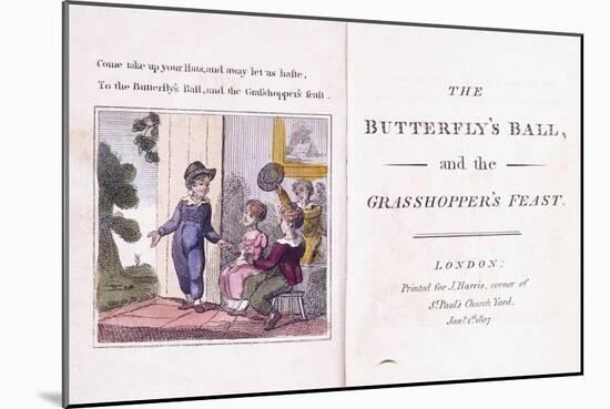 Illustrated Frontispiece from the Children's Book-William Mulready-Mounted Giclee Print