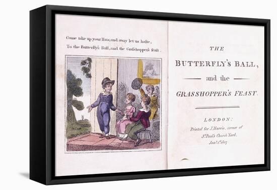 Illustrated Frontispiece from the Children's Book-William Mulready-Framed Stretched Canvas