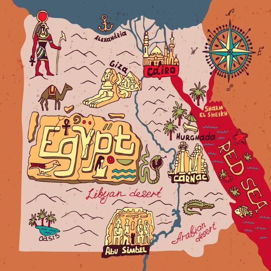 Illustrated Map Of Egypt Posters Daria I AllPosters illustrated-map-of-egypt-posters-daria-i-allposters