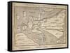 Illustrated Map of Europe, Magdeburg, Germany, 1598-Heinrich Buenting-Framed Stretched Canvas