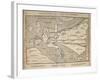 Illustrated Map of Europe, Magdeburg, Germany, 1598-Heinrich Buenting-Framed Giclee Print