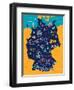 Illustrated Map of Germany-Daria_I-Framed Art Print