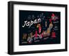 Illustrated Map of Japan-Daria_I-Framed Art Print