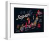 Illustrated Map of Japan-Daria_I-Framed Art Print