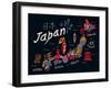 Illustrated Map of Japan-Daria_I-Framed Art Print